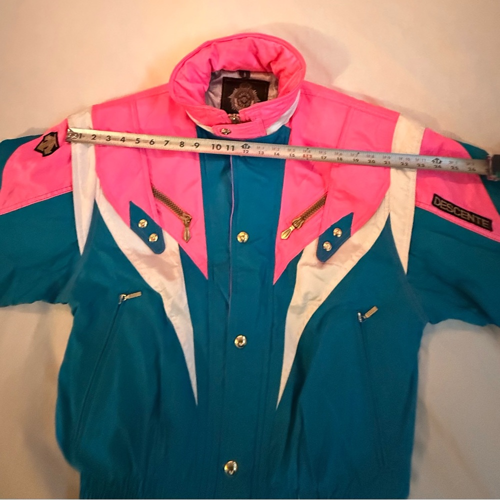 Descente Pink & Turquoise Ski Jacket - Picture 15 of 15